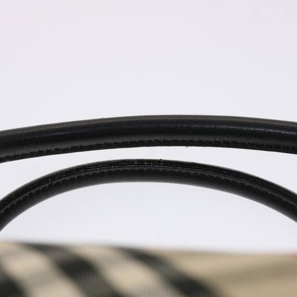 BURBERRY Nova Check Blue Label Hand Bag Nylon Beige Auth yk7573B - Picture 14 of 16